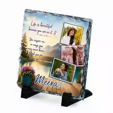 Customised Printable Photo Stone 16x16 cm